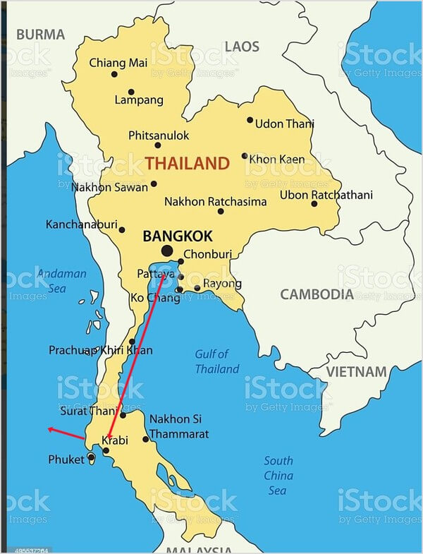 방콕에서 수린섬 가는 루트